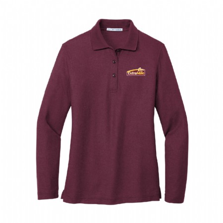 Women's Long Sleeve Silk Touch Polo #2