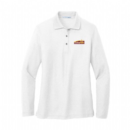 Women's Long Sleeve Silk Touch Polo #3